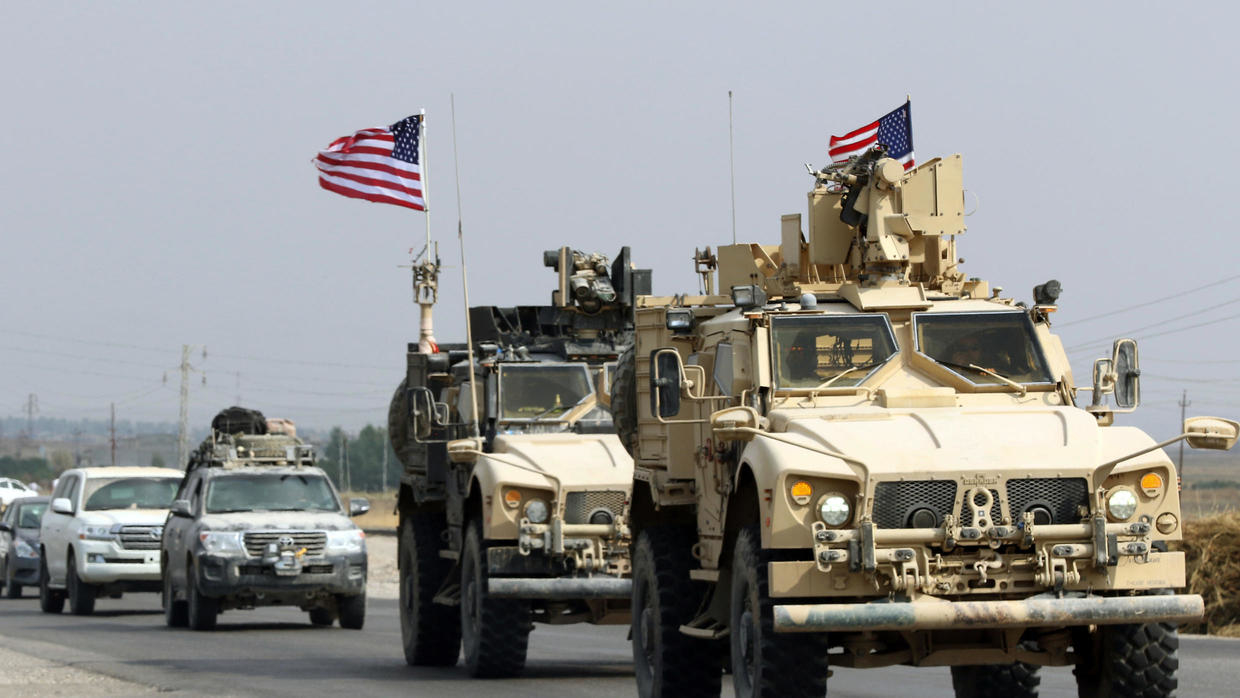 صورة دعوة لسحب القوات الامريكية من العراق وسوريا – ‏سؤال: لماذا لا يزال الجيش الأمريكي في سوريا؟‏ناشيونال انترست